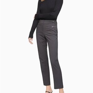 Calvin Klein Women's Charcoal Straight Leg Pants